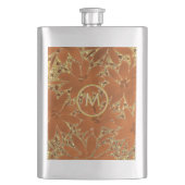 Chique Monogrammed Gouden Sprankel Flacon (Voorkant)