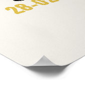 Chique Monogrammed Modern Wij zijn familie Foto Poster (Hoek)