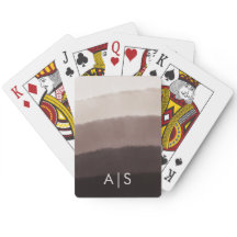 Chique Monogrammed Waterverf Davy Grey Ombre spele