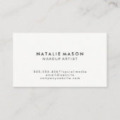 Chique Monogrammen Visitekaartje (Achterkant)