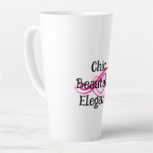 Chique, mooie, elegante Latte mok (Linkerhoek)