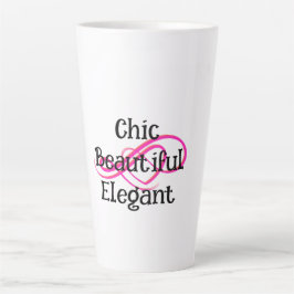 Chique, mooie, elegante Latte mok