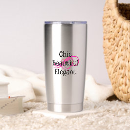 Chique, Mooie, Elegante Mok Geïsoleerde Drinkbeker