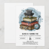 Chique Mystery Detective Verjaardag Kaart (Voorkant / Achterkant)