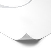 Chique naam monogram initiaal letter kalligrafie poster (Hoek)