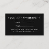 Chique nagelsalon Manicurist Blush Pink Afsprakenkaartje (Achterkant)