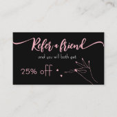 Chique nagelsalon Verwijs een vriend Verwijzing Ka Klantenkaartje (Voorkant)