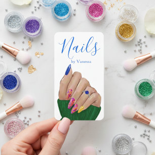 Chique nagelstyliste Nagelstylist QR-code Stijlvol Visitekaartje