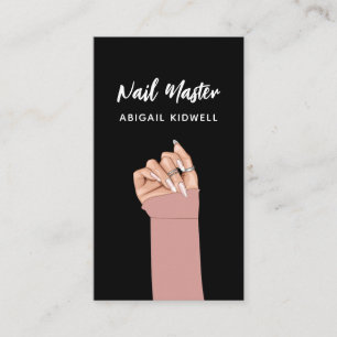 Chique Nail Art QR Code Website Visitekaartje