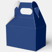 Chique Navy Blauwe Hart Mark Gable Favor Dozen Fee Bedankdoosjes (Achterkant)