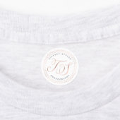 Chique Navy Blue & Roos Gold Stippen Company Logo Labels (Aangebracht)