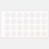 Chique Navy Blue & Roos Gold Stippen Company Logo Labels (Vel)