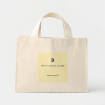 Chique Navy Kust Monogram Toekomstige Mevrouw 