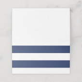 Chique Navy Stripes Plaatskaartje (Buitenkant ongevouwen)
