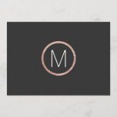 Chique Nep Rose Goud Save-the-Dates Save The Date (Achterkant)