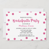 Chique nep roze glitters Bachelorette-feest Kaart (Voorkant)