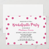 Chique nep roze glitters Bachelorette-feest Kaart (Voorkant / Achterkant)