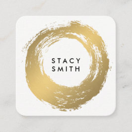 Chique Nepgoud Geborsteld Vierkante Visitekaartje