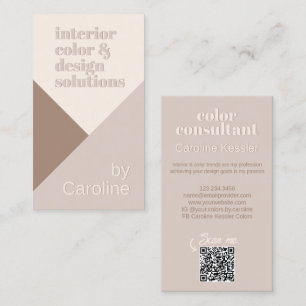 Chique Neutraal Ivoor Beige Taupe Bruin Natuurlijk Visitekaartje