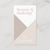 Chique Neutraal Ivoor Beige Taupe Bruin Natuurlijk Visitekaartje (Voorkant)