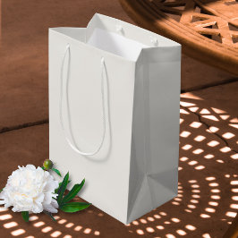 Chique Neutraal Licht Beige Bruiloft Medium Cadeauzakje