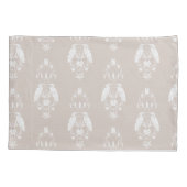 Chique neutrale beige Heron Heritage Revival Kussensloop (Achterkant)