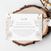 Chique neutrale bloemen bruiloft uitstel