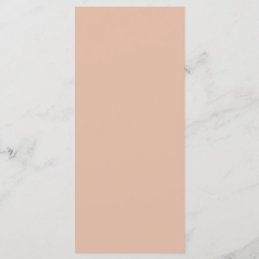 Chique Neutrale Kleuren Boho Bloemen Bruiloft Menu (Achterkant)