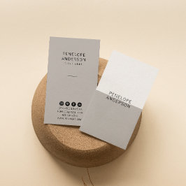 Chique neutrale Taupe minimalistische moderne Boho Visitekaartje