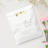 Chique Neutrals Bruiloft Dank u Ivoor ID1020 Bedankzakje (Gezegeld)