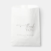 Chique Neutrals Bruiloft Dank u Ivoor ID1020 Bedankzakje (Voorkant)