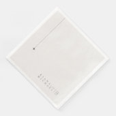 Chique Neutrals Bruiloft Wit Poeder ID1020 Servet (Hoek)