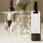 Chique Neutrals Huwelijk Cheers Poeder ID1020 Flessenhanger