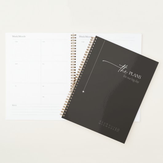 Chique Neutrals Trouwplannen Charcoal ID1020 Planner (Display)