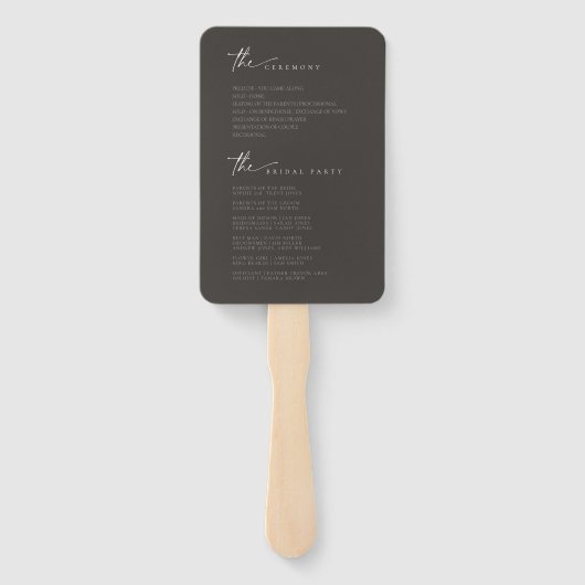 Chique Neutrals Trouwprogramma Taupe ID1020 Handwaaier (Achterkant)