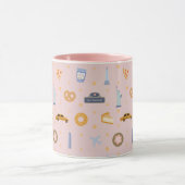 Chique New York City Patroon Roze Mok (Midden)