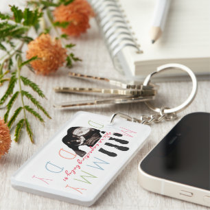 Chique Nieuwe Baby Sonogram Echografie Foto Zwange Sleutelhanger