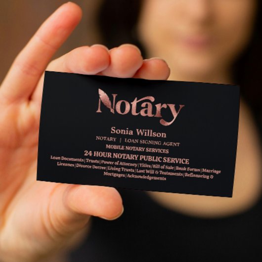 Chique notaris openbaar Roos gouden lening onderte Visitekaartje