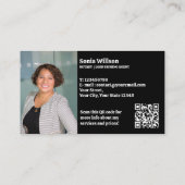 Chique notaris openbare lening ondertekenen foto Q Visitekaartje (Achterkant)