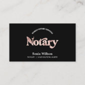 Chique notaris openbare lening ondertekenen foto Q Visitekaartje (Voorkant)