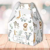 Chique Oerwoud Dieren Groene Safari Baby shower Bedankdoosjes