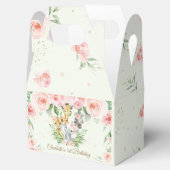 Chique Oerwoud Dieren Safari Roze Bloemen Dank u Bedankdoosjes (Geopend)