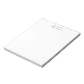 Chique Off-zwart Schrift Van het Bureaublad van Na Notitieblok (Linkerzijde)
