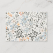 Chique Olifant Foliage Display Douche Baby shower Informatiekaartje (Achterkant)
