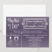 Chique Ontvangst Alleen Schoolbord Uitnodiging (Voorkant / Achterkant)