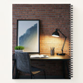 Chique ontwerp van werkruimte notitieboek (Achterkant)
