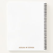 Chique Onze Huwelijksplannen Bruiloft Journal Goud Notitieboek (Achterkant)