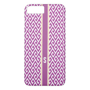 Chique orchidee abstract geometrisch patroon monog Case-Mate iPhone case