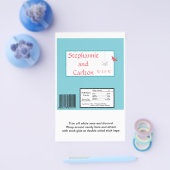 Chique Origami Birds Bruiloft Grote Snoep Wrapper Flyer (Enkel)