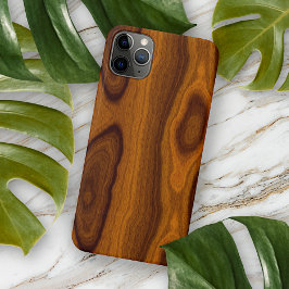 Chique oude walnoot eiken bruine houtstructuurpatr Case-Mate iPhone case